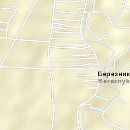 Bereznyky Street Map