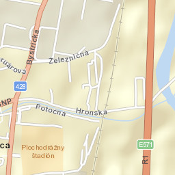 Okres Žarnovica Street Map