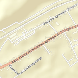 Chynadiyovo Street Map