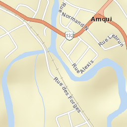 Amqui Street Map