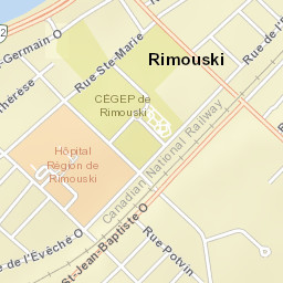 Rimouski Street Map
