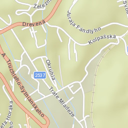Okres Banská Štiavnica Street Map