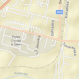 Okres Poltár Street Map