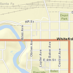 544-598 Depot St, Whitefish, Mt 59937 Street Map