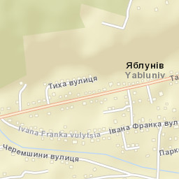 Yabluniv Street Map