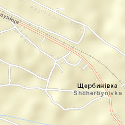 Shcherbynivka Street Map