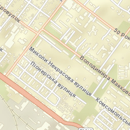 Toretsk Street Map