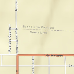 Senneterre Street Map