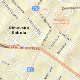 Rimavská Sobota Street Map