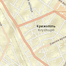 Kryzhopil’ Street Map
