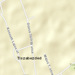 Tiszabezdéd Street Map