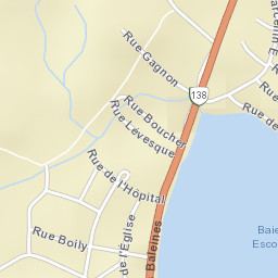 Les Escoumins Street Map