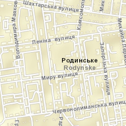 Rodyns’ke Street Map