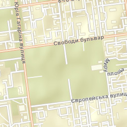 Zhovti Vody Street Map