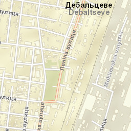 Debal’tseve Street Map