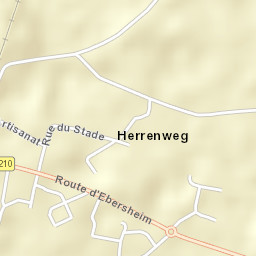 Alsace, France Street Map