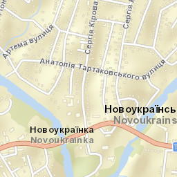 Novoukrayinka Street Map