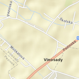 Vinosady Street Map
