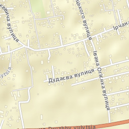 Kosiv Street Map
