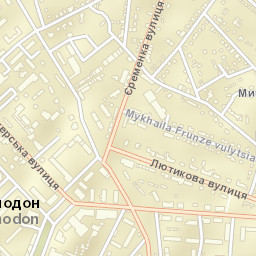 Sorokyne Street Map