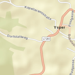 Ysper Street Map