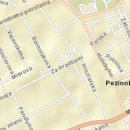 Pezinok Street Map