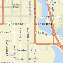 200-298 North 1st Avenue, Sandpoint, ID Street Map