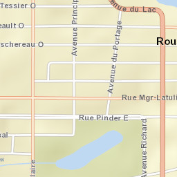 Rouyn-Noranda Street Map