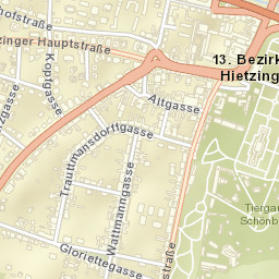 Hietzing Street Map