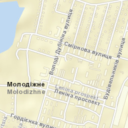 Molodizhne Street Map
