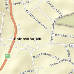 Somoskőújfalu Street Map