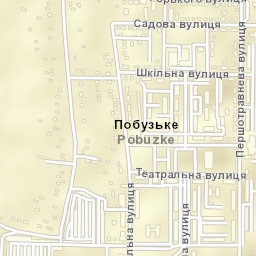 Pobugskoye Street Map