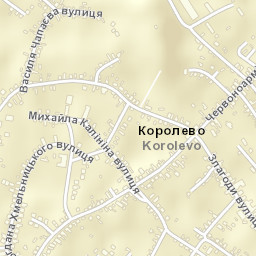 Korolevo Street Map