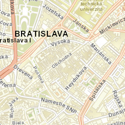 Okres Bratislava I Street Map