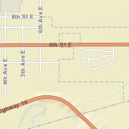 6th St E Culbertson MT 59218 Street Map