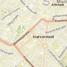 Munich, Germany Street Map