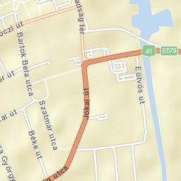 Vásárosnamény Street Map