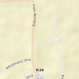 Kék Street Map