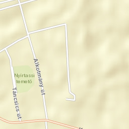 Nyírtass Street Map