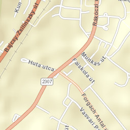 Salgótarján Street Map