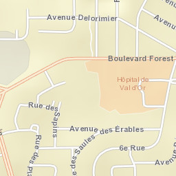 Val-d'Or Street Map
