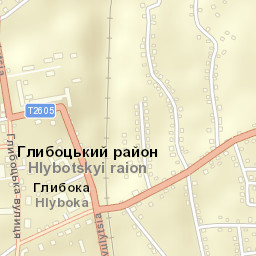 Hlyboka Street Map