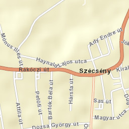 Szécsény Street Map