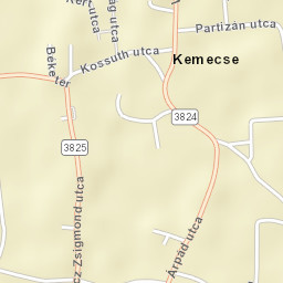 Kemecse Street Map