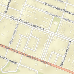 Chervonopartyzans’k Street Map
