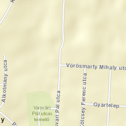 Nyírbogdány Street Map