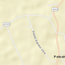 Petneháza Street Map