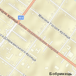 Bobrynets Street Map