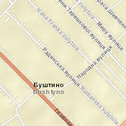 Bushtyno Street Map