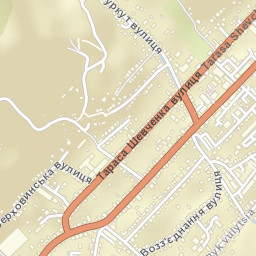 Rakhiv Street Map